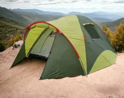 Палатка трехместная с тамбуром 370х220х150см.